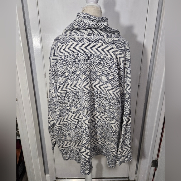 Women's Chaps Cowl Knit Sweater Sz 3x Navy Blue - Picture 5 of 7